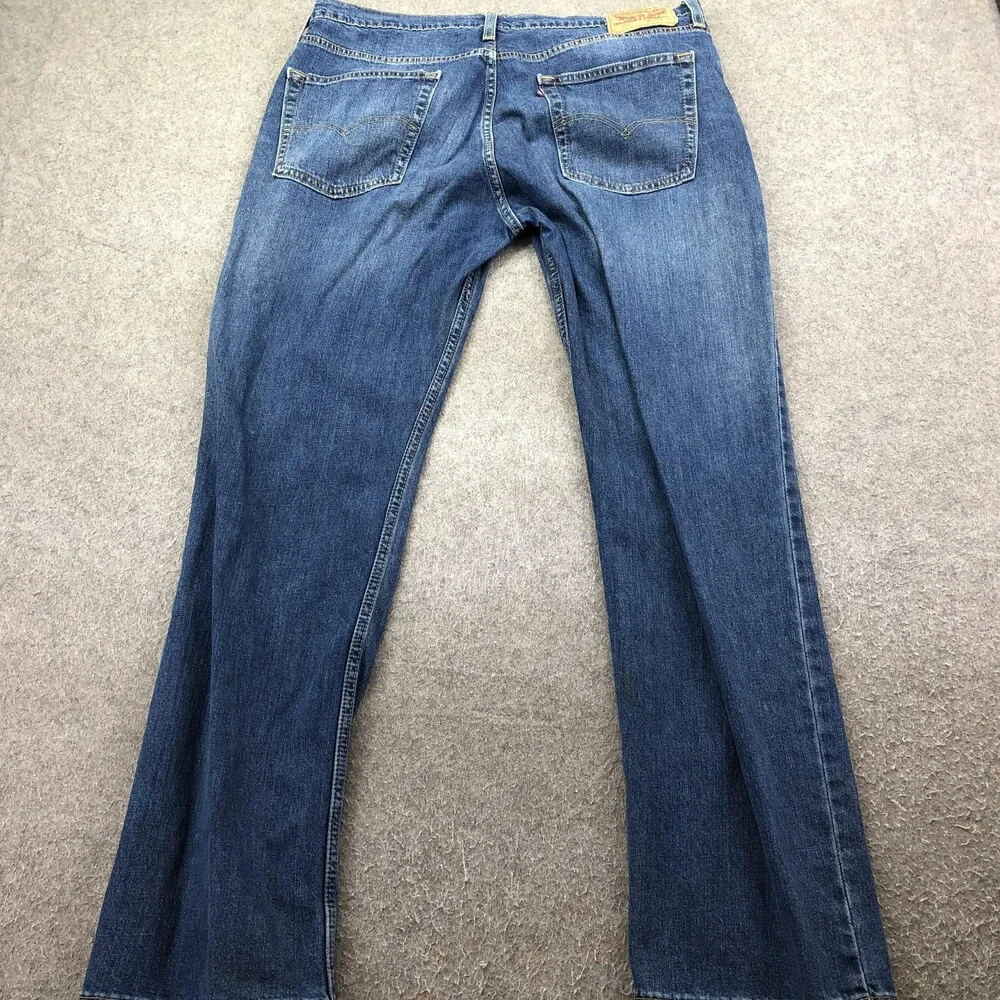 Levis 514 Jeans Mens 36x32 Blue Medium Wash Regular Straight Denim Pants Casual